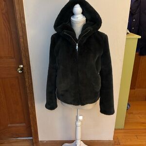 Carolina Belle Forest Green Outerwear- plush fabric, soft to touch, winter green